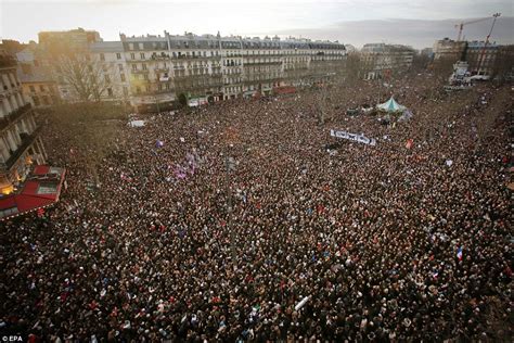 We won't be beaten, says biggest Paris crowd since 1944 | Daily Mail Online