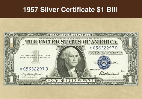 1957 Silver Certificate $1 Bill Value: How Much is it Worth Today ...