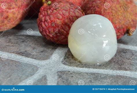 Lychee peel out stock photo. Image of peel, healthy, lichee - 55718474