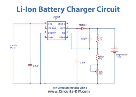 Circuit Diagram For Li Ion Battery Charger - Circuit Diagram