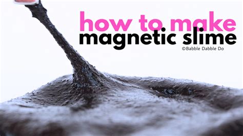 The Creepiest Slime Ever: How to Make Magnetic Slime - Babble Dabble Do