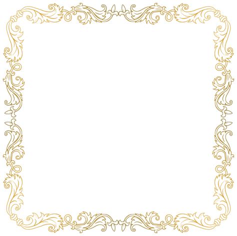 gold border clipart transparent 10 free Cliparts | Download images on ...