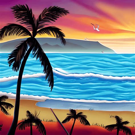 Hawaii Sunset · Creative Fabrica