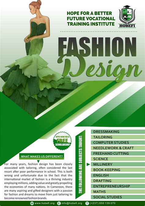 FASHION DESIGNING - HOPE FOR A BETTER FUTURE VOCATIONAL TRAINING INSTITUTE