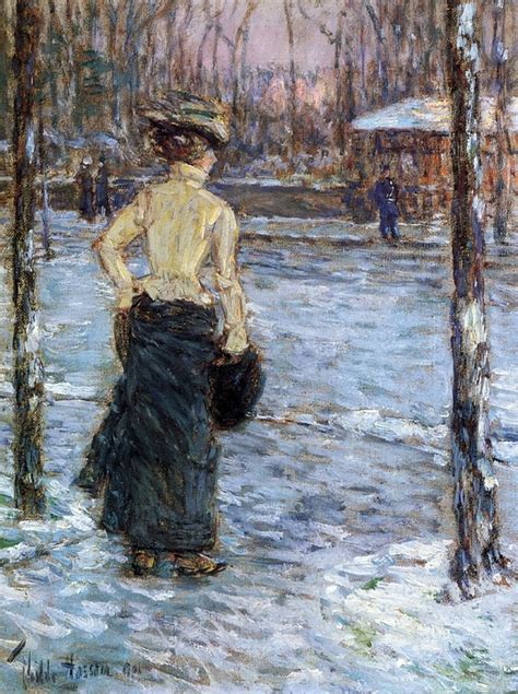 Childe Hassam 1859-1935 | American Impressionist painter | City Street ...