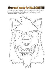 Halloween masks worksheets