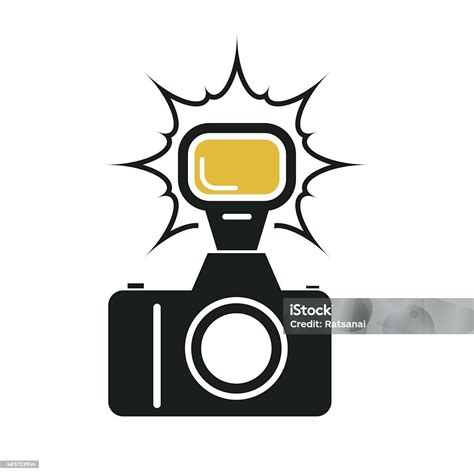 Camera Flash Stock Illustration - Download Image Now - Camera Flash, Flash, Camera ...