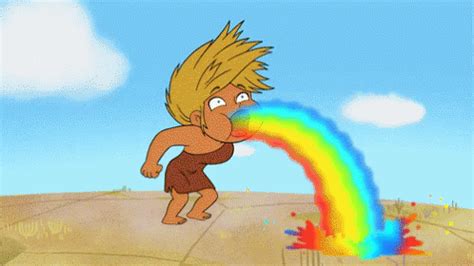 Barfing Rainbow GIF - Dawnofthecroods Croods Rainbow - Discover & Share ...