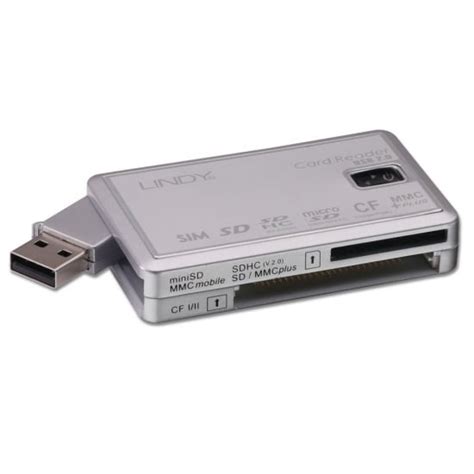 USB 2.0 Multi-Card Reader Pro - from LINDY UK