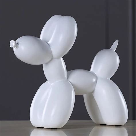 Modern Jeff Koon Balloon Dog Statue Abstract Sculpture Nordic Balloon Dog Art Statue Resin Craft ...