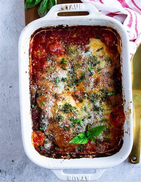 Veal Parmesan • Classic Veal Parmigiana {Video} • Two Purple Figs