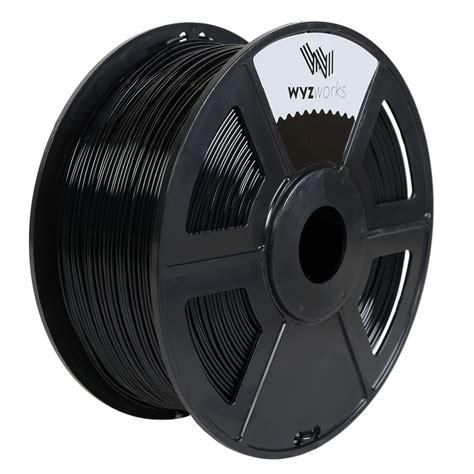 PLA - BLACK 3D Printer Filament 1kg / 2.2lbs - WYZ works