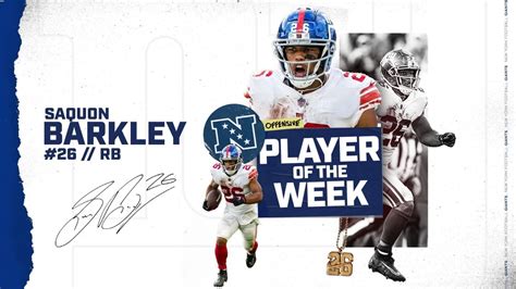 Saquon Barkley named NFC Offensive Player of the Week