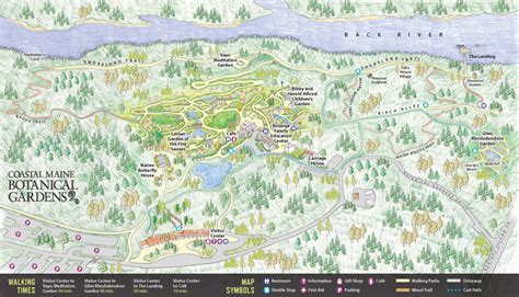 Maine Botanical Gardens Map | Coastal Maine Botanical Gardens