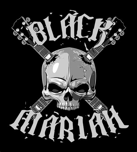 skull logo Black Mariah, band, music, guitars, rock