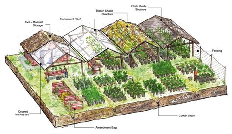 Plant nursery, Nursery design layout, Vegetable garden design