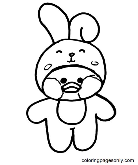 LalaFanfan Duck Coloring Pages Printable for Free Download