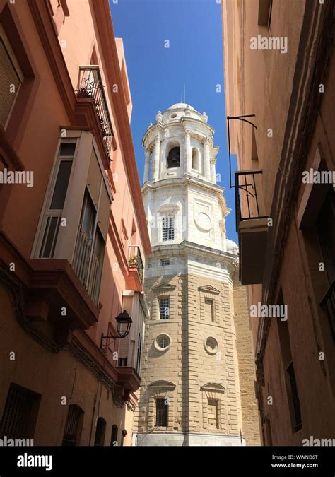 Cadiz cathedral facade in Andalusia Stock Photo - Alamy