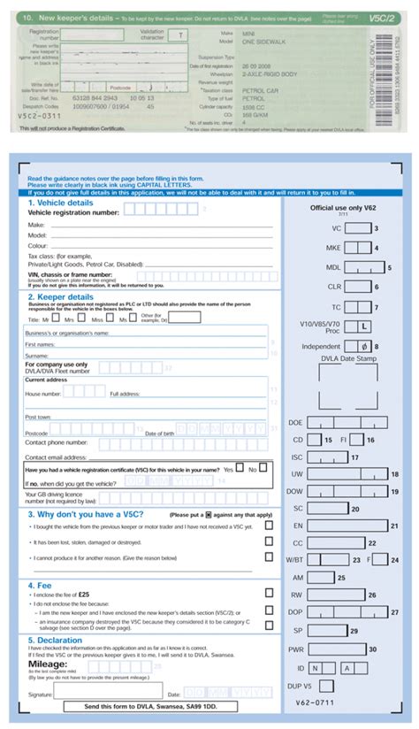 Dvla Replacement V5 - How Car Specs