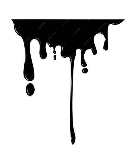 Premium Vector | Vector illustration of paint drip