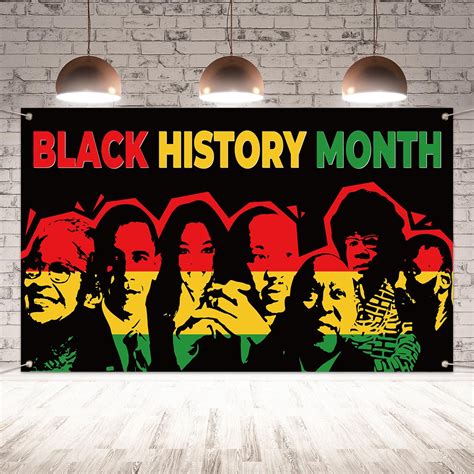 Buy Black History Month Backdrop Black History Month Banner Black History Month Black History ...