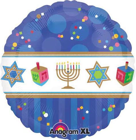 Hanukkah Celebrations Foil Balloons | Helium Balloon Bouquets ...