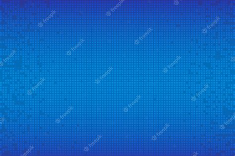 Premium Vector | Pixel technology gradient blue background