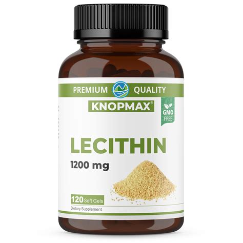 Lecithin, 120 Capsules – Dietary Supplement – Knopmax®