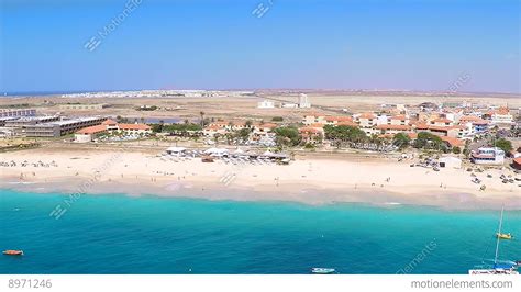 Aerial View Of Santa Maria Beach In Sal Cape Verde - Cabo Verde Stock ...