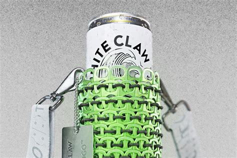 White Claw Refashions Old Can Tabs Into Chainmail-Like ‘Claw Bag’ For Seltzers - DesignTAXI.com