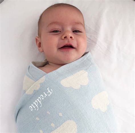 Personalised Cloud Baby Blanket By Lime Tree London