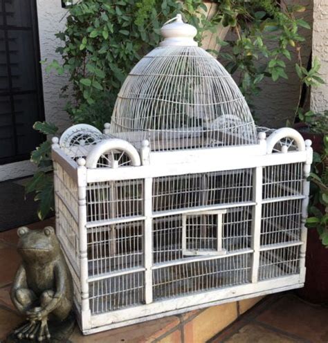 Victorian Metal Wood | Vintage Bird Cage