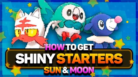 SHINY STARTER POKEMON in Pokémon Sun and Moon! How to Get Shiny Starter ...