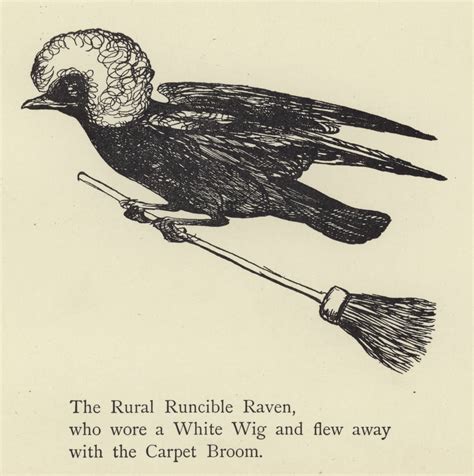 Le Raven Rural Runcible | Edward Lear | Estampe d'art