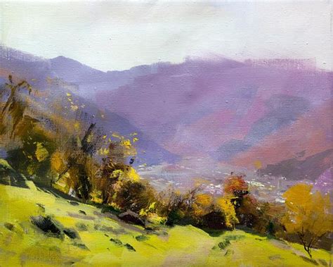 Modern landscape painting nature impressionist art Oil | Original canvas painting, Autumn ...