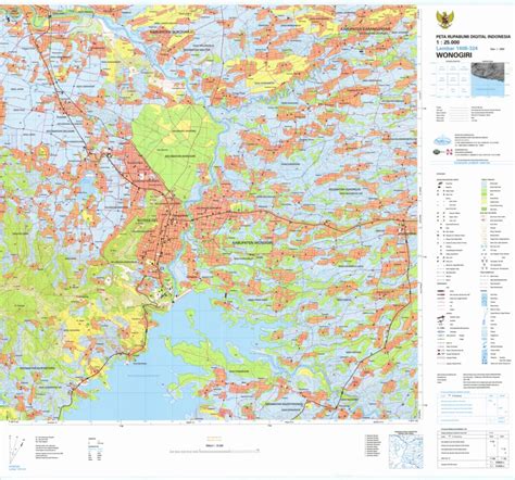 Wonogiri (1408-324) Map by Badan Informasi Geospasial | Avenza Maps