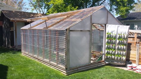 Greenhouse Updated from PVC and visqueen to wood frame and congregated plastic sheeting. And ...