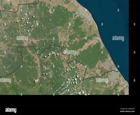 Mullaitivu, district of Sri Lanka. Low resolution satellite map Stock Photo - Alamy