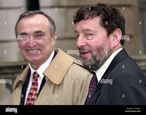 British Home Secretary David Blunkett (right) with former New York Police Commissioner Bill ...
