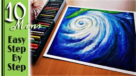 Cyclone drawing with oil pastel/Amphan Drawing/storm scenery drawing ...