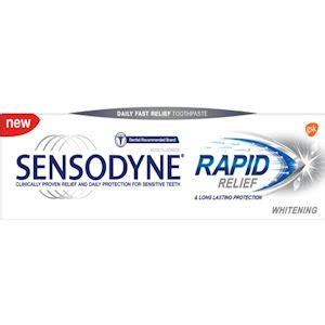 Sensodyne Rapid Relief Whitening Toothpaste 75ml