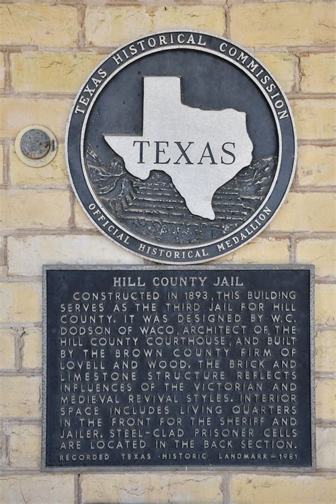 Old Hill County Jail (Hillsboro, Texas) | Historical marker … | Flickr