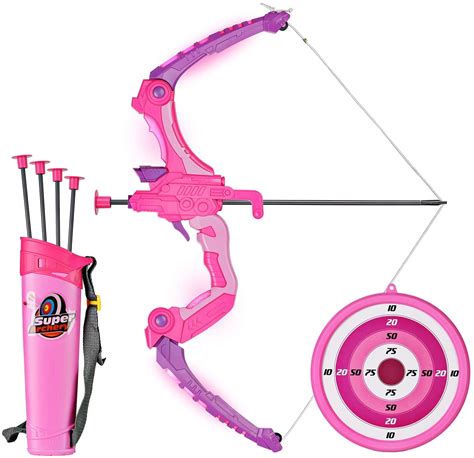 SainSmart Jr. Kids Bow and Arrows, Light Up Archery Set for Kids ...