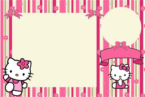 Hello Kitty Blank Invitation Card