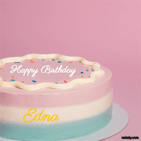 🎂 Happy Birthday Edna Cakes 🍰 Instant Free Download