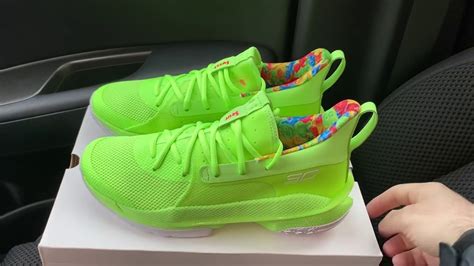 Under Armour Stephen Curry 7 Sour Patch Kids Lime Green Basketball ...