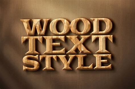 Free Wood Text Effect Design Mockup in PSD - DesignHooks