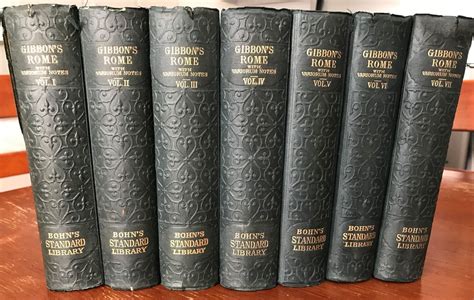 Edward Gibbon: 'History of the Rise and Fall of the Roman Empire' in seven volumes | Wheaton ...