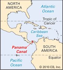 Where Is The Panama Canal On A World Map - Map of world