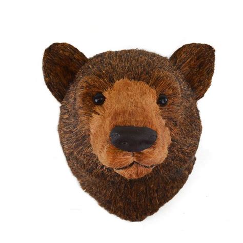 Bear Head Mount Wall Décor | Bear paintings, Animal heads, Animal head ...